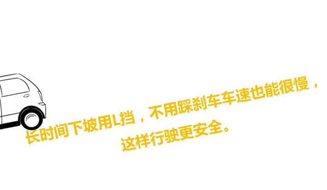 3为避免一直踩刹车导致刹车热衰退,可以利用发动机制动来将车速控制在